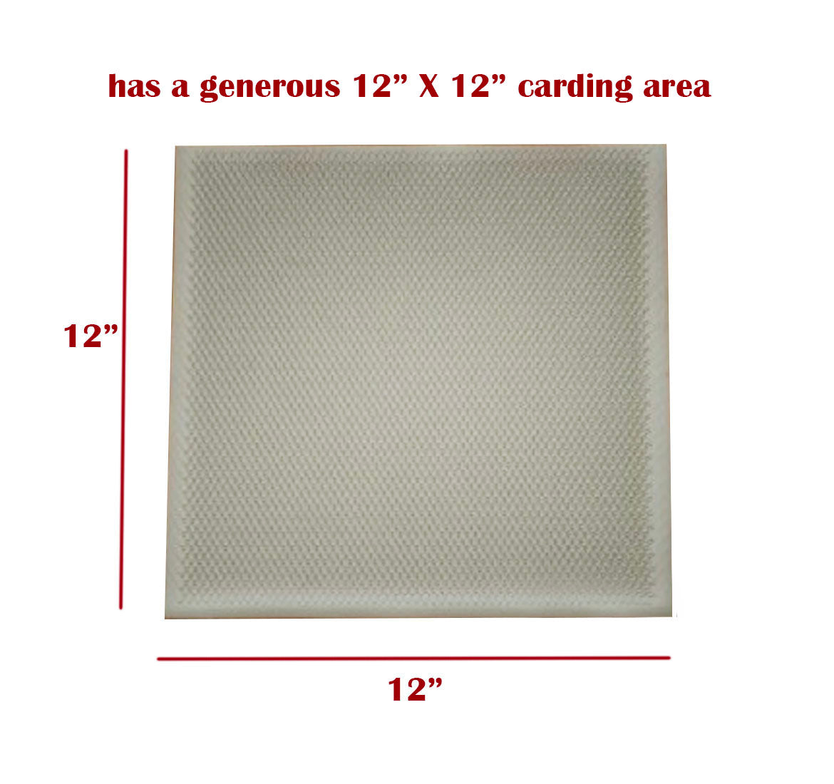 12"X 12" Blending Board Supplies Carder Carding Cloth Brush Replacement Pad for Fiber Wool (12" X 12")