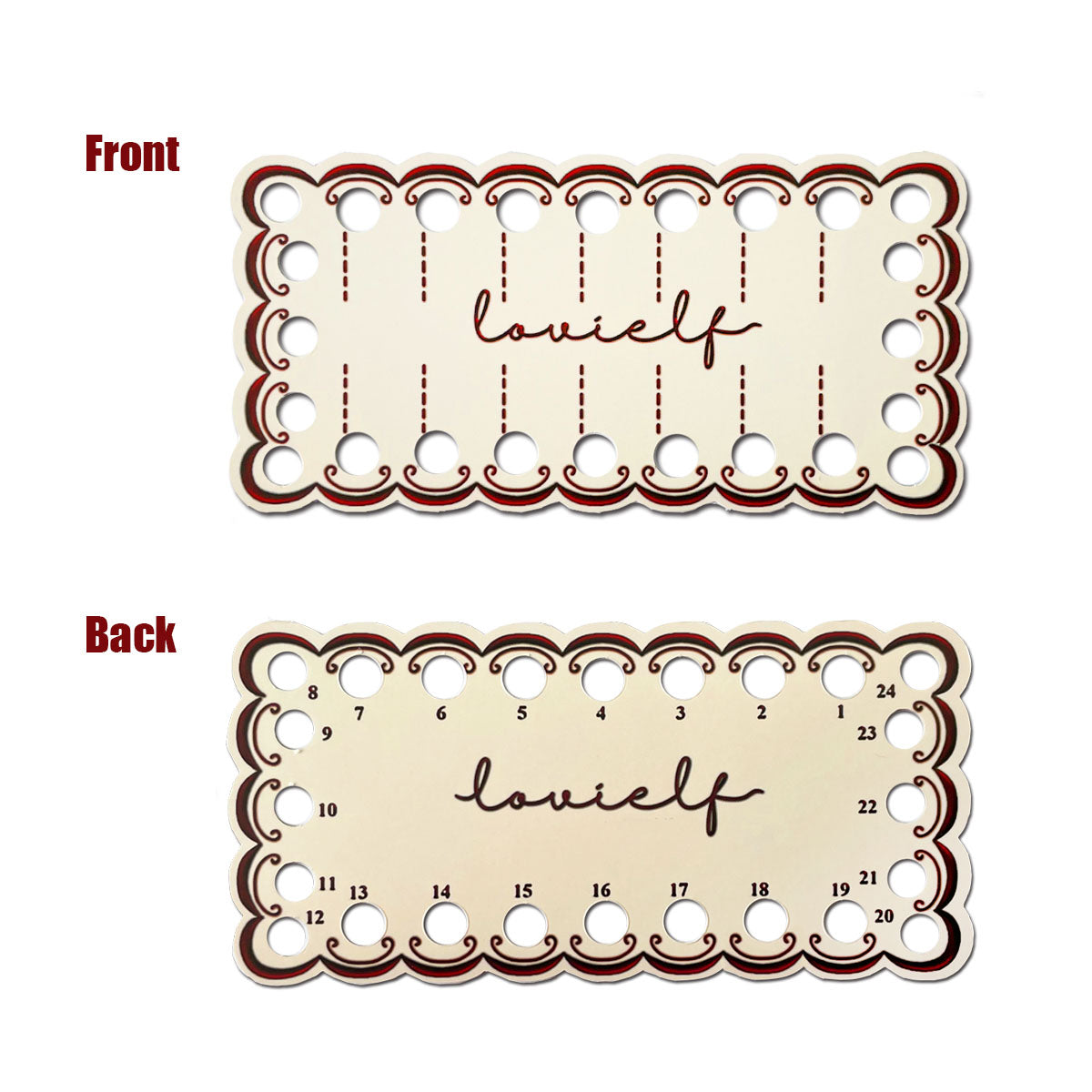 ovielf 36 Pack Embroidery Thread Organizer Cards, Embroidery Floss