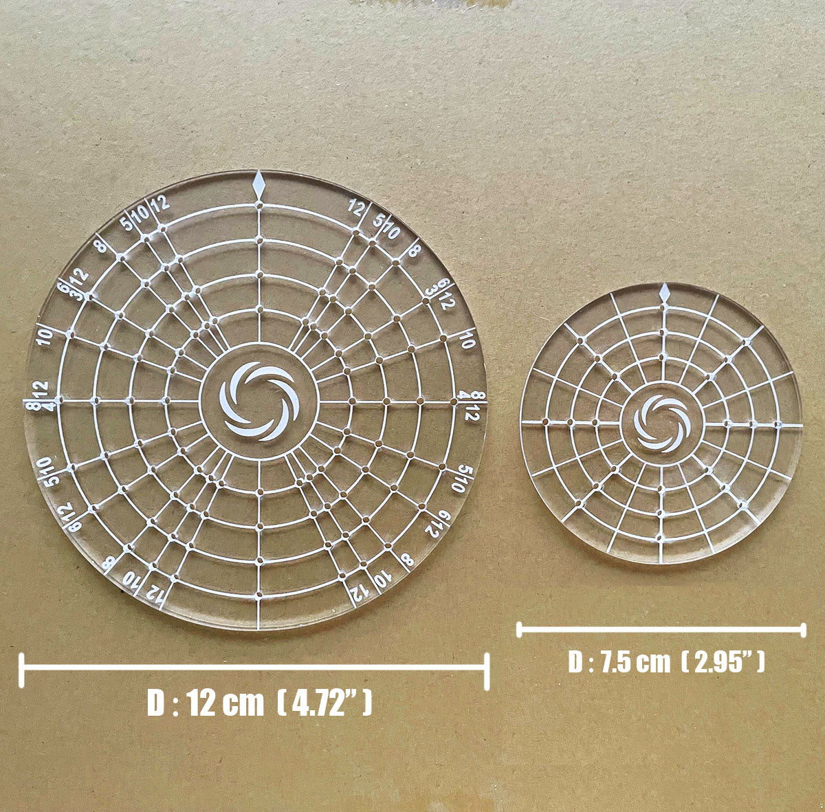 lovielf Ceramic Pottery Trimming Spinner Rotary Disc Wheel Trim Tool Gadget Set Kit | 2 Disc + 2 Spinner