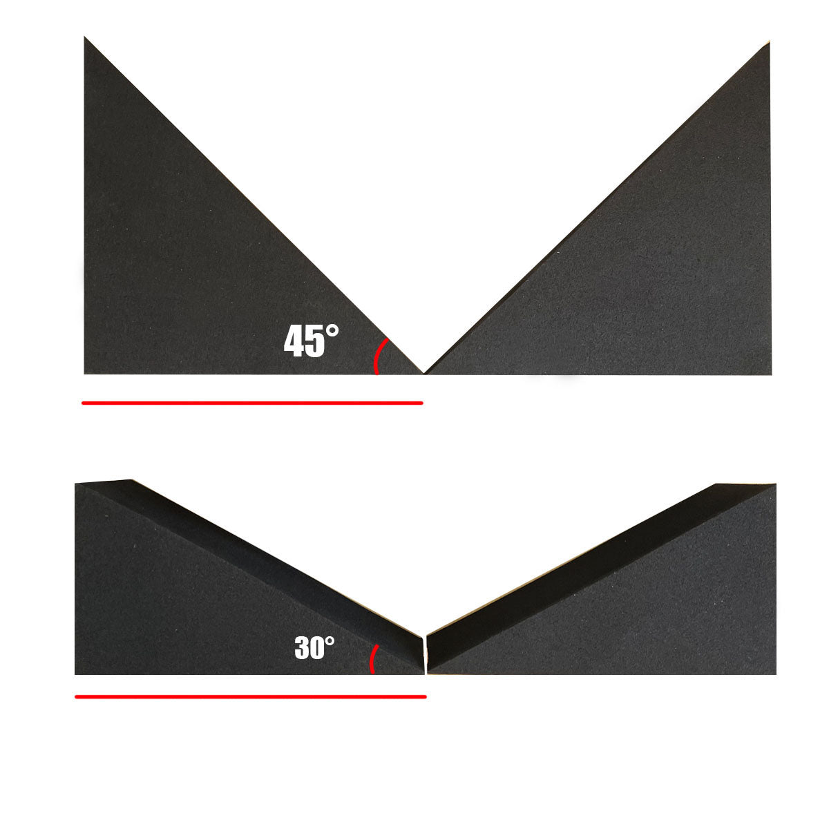 Stained Glass 3D Foam Angle Wedge Tool 45°/30° |Set of 2 Pairs (Angle Wedge A)