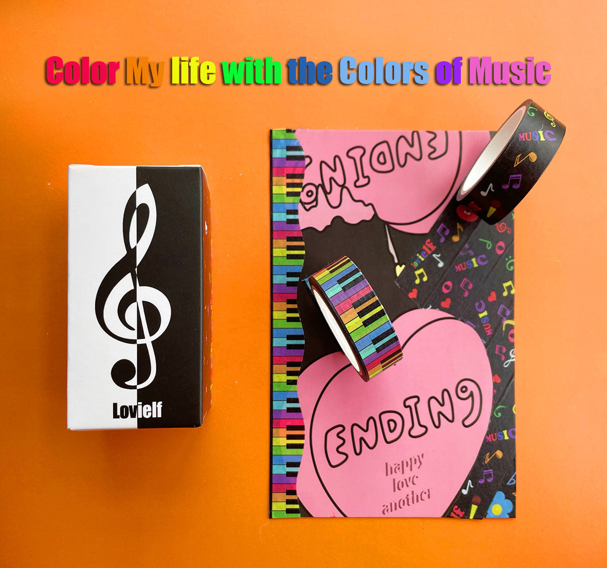 lovielf Washi Tape Set Vintage Cute Retro Colored Polka Dot Pop Op Art